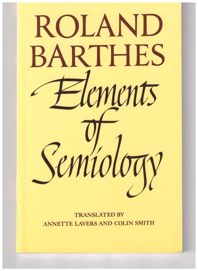 Elements of semiology