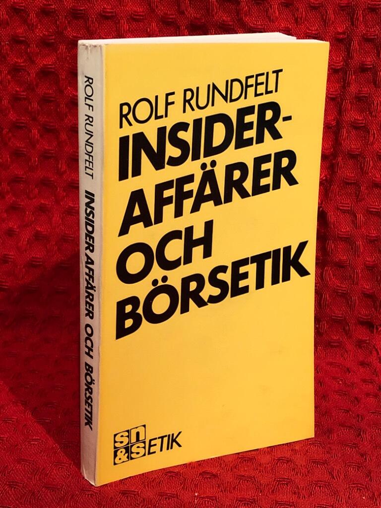 Insideraffärer och börsetik