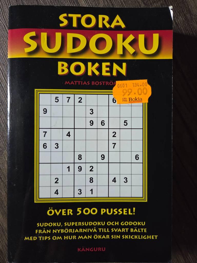 Stora sudokuboken - &ouml;ver 500 pussel!