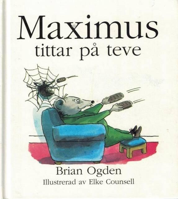 Maximus tittar på teve