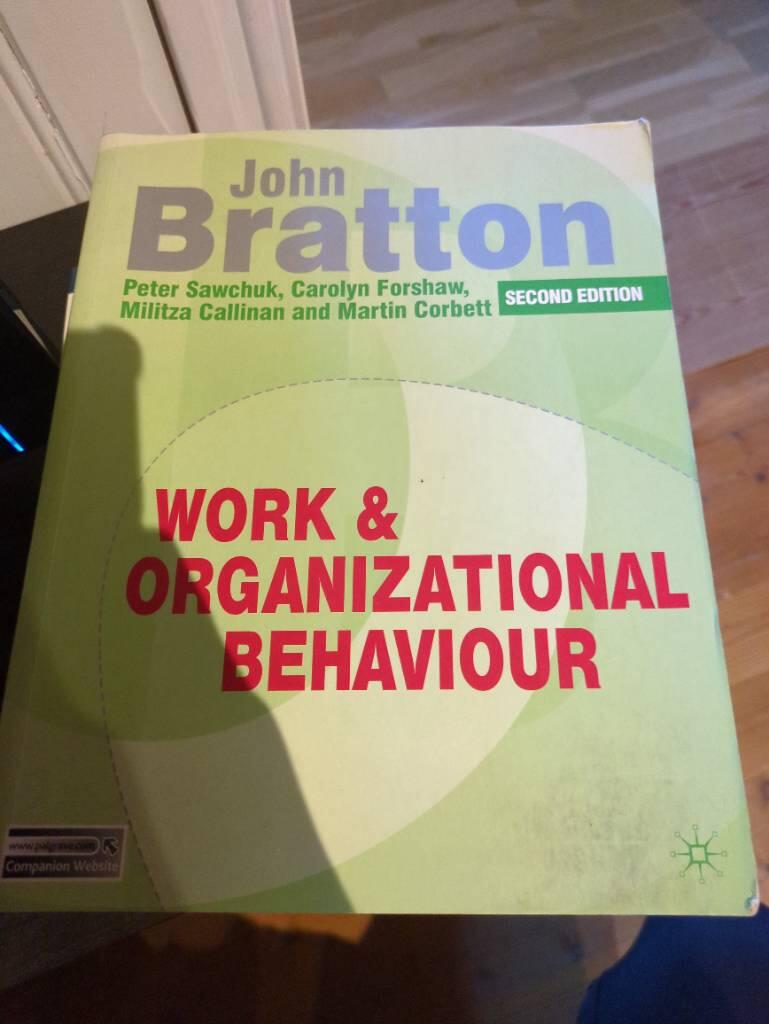 Work and organizational behaviour