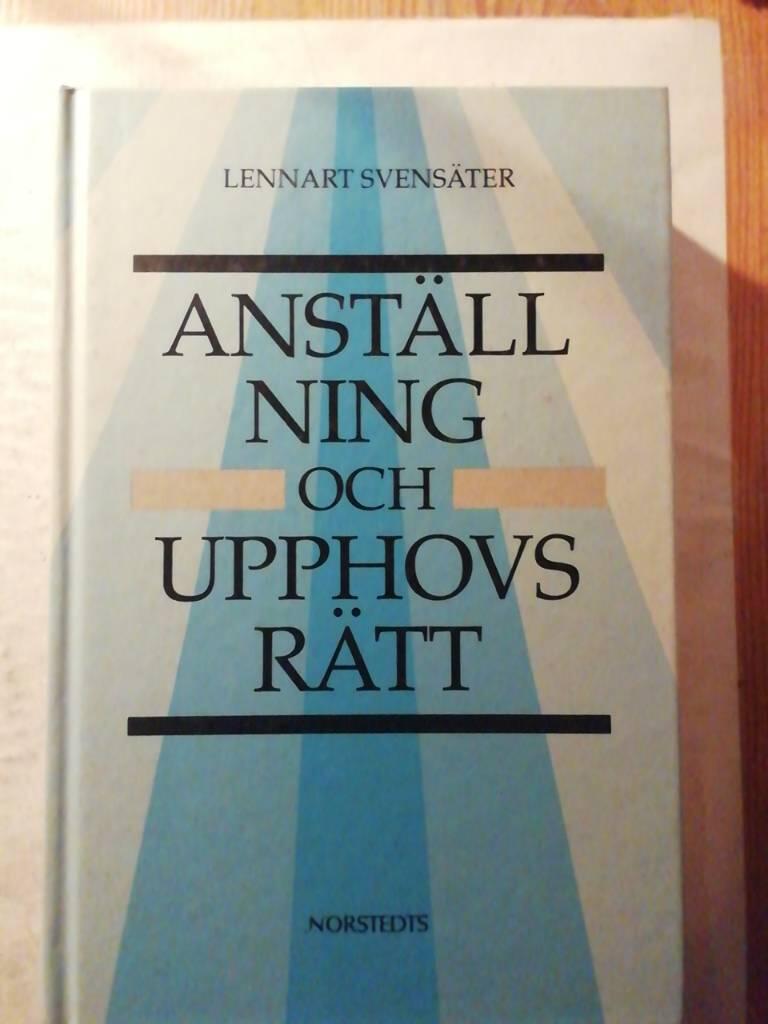 Anst&auml;llning och upphovsr&auml;tt : om det enskilda anst&auml;llningsf&ouml;rh&aring;llandets reglering och dess grunder samt om konsekvenserna av att framst&auml;llda resultat omfattas av 1 &sect; upphovsr&auml;ttslagen = [Employment and copyright] : [legislation concerning the individual c