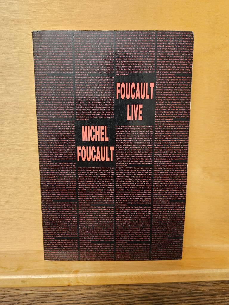 Foucault live - (interviews 1966-84)