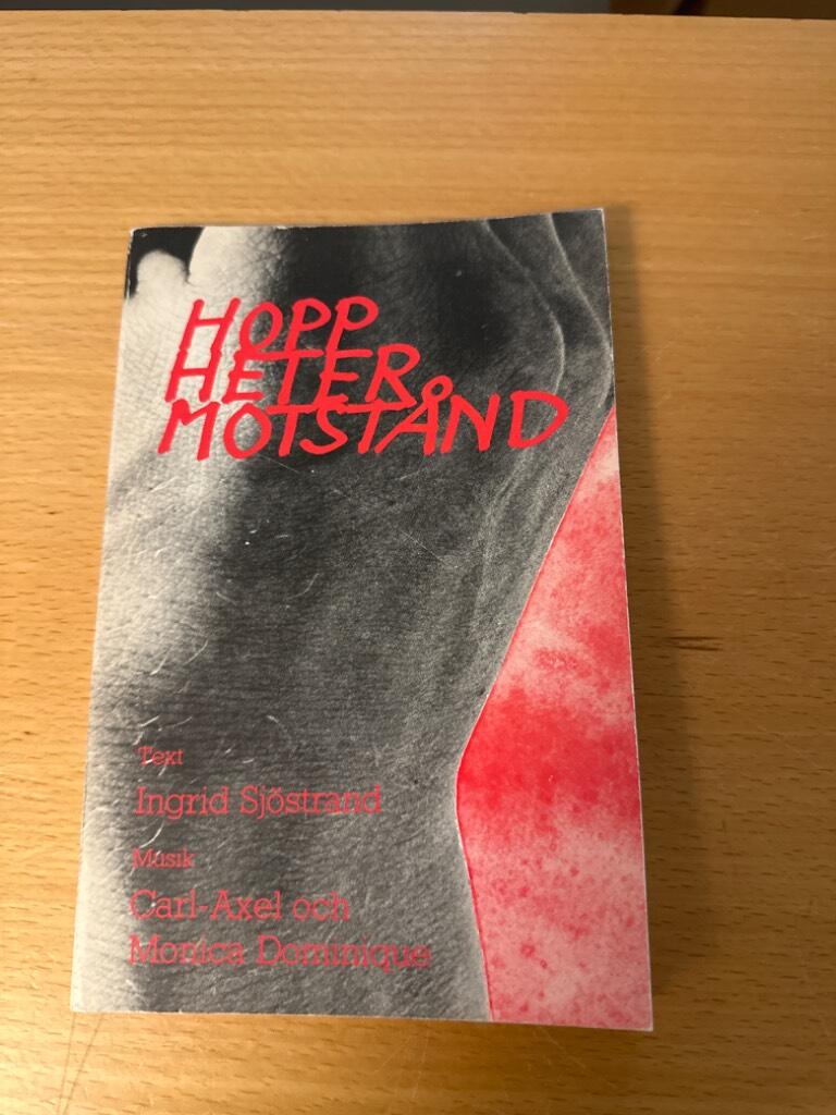 Hopp heter motstånd : sångbok för motståndare