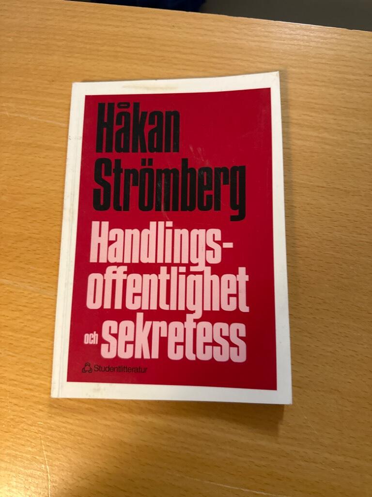 Handlingsoffentlighet och sekretess