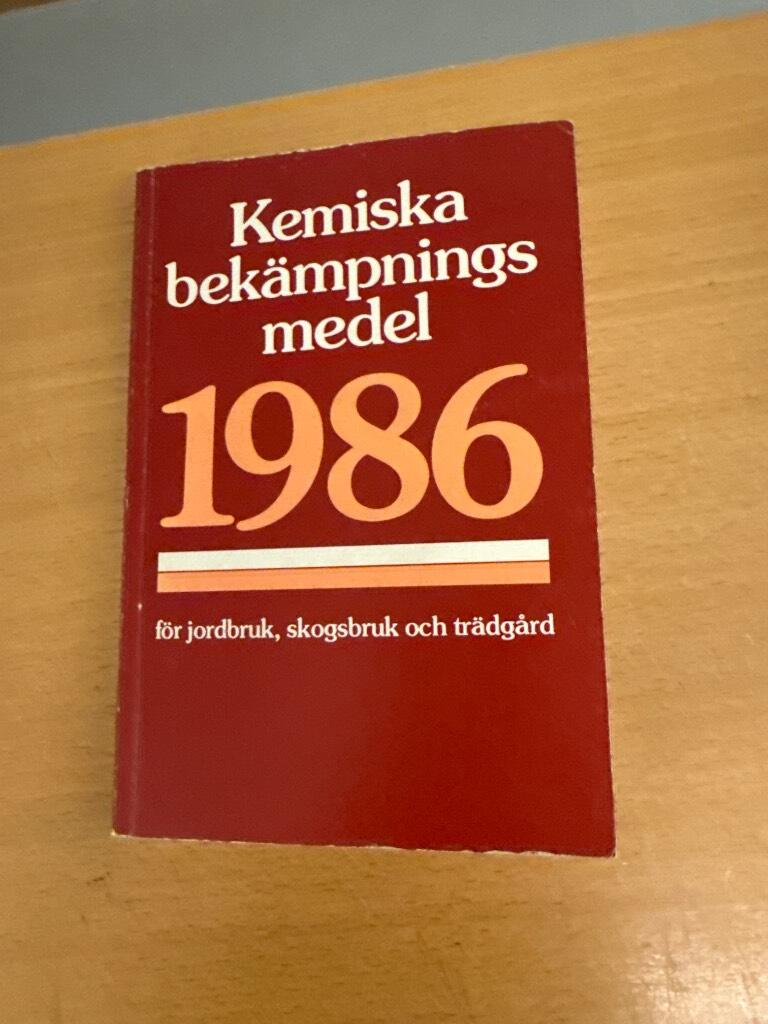 Kemiska bek&auml;mpningsmedel - 1986