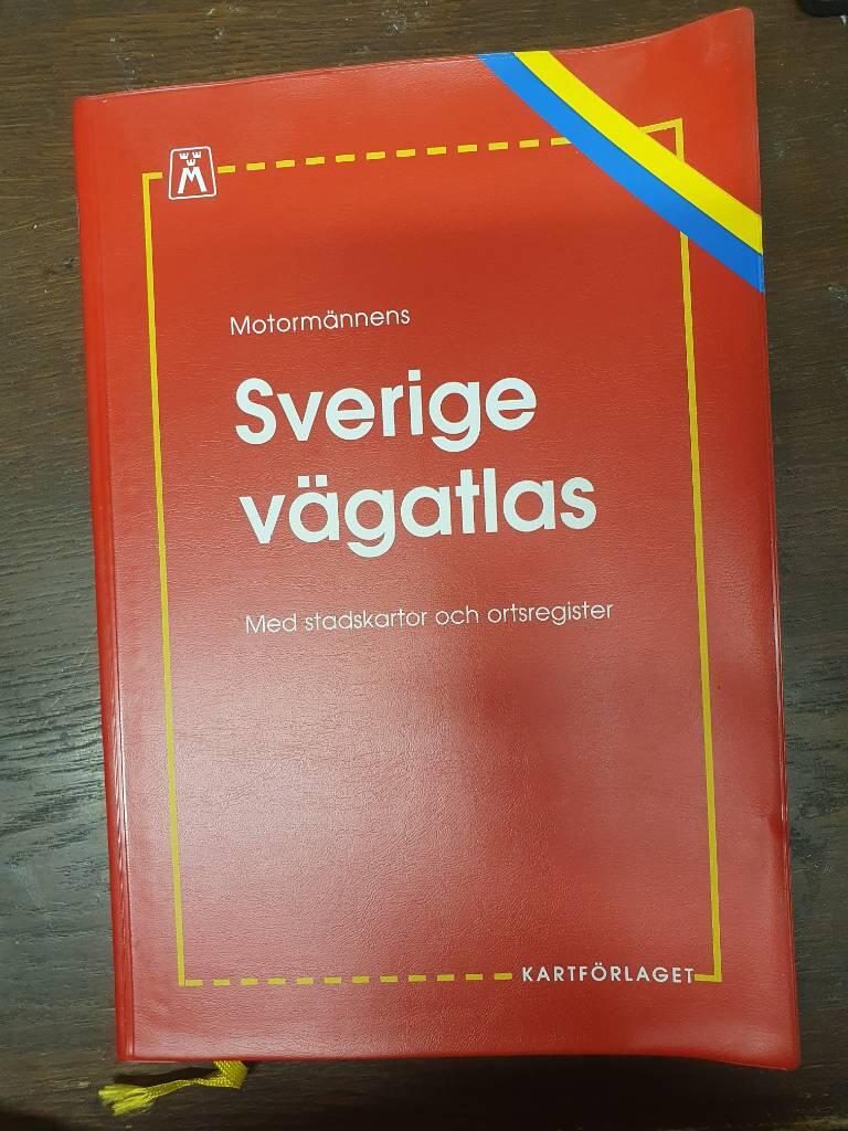 Motorm&auml;nnens Sverige v&auml;gatlas - med stadskartor och ortsregister