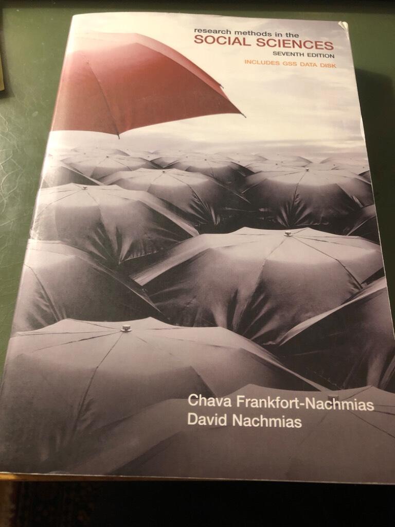 Research methods in the social sciences