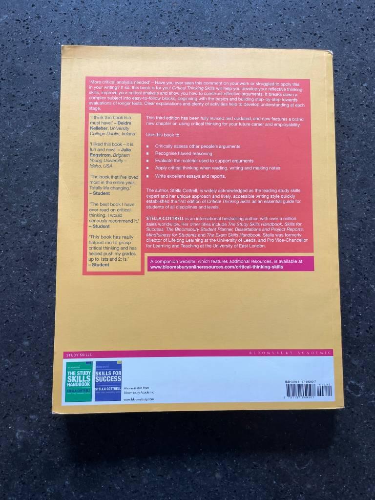 Critical thinking skills - Effective analysis, argument and reflection