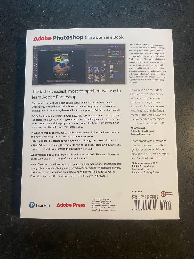 Adobe Photoshop Classroom in a Book 2025 Release