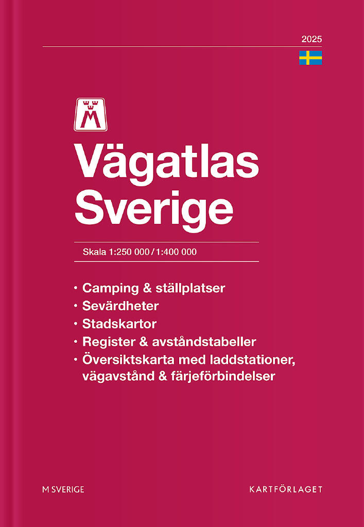 M V&auml;gatlas Sverige 2025