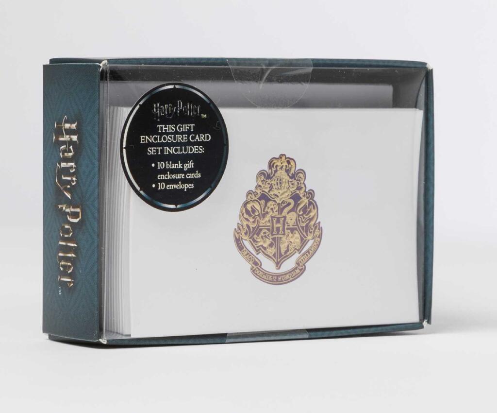 Harry potter - hogwarts crest foil gift enclosure cards