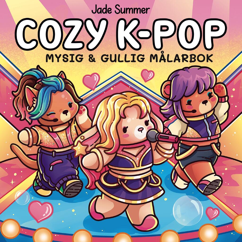 Cozy K-POP. Mysig och gullig Cozy Coloring m&aring;larbok fr&aring;n Jade Summer