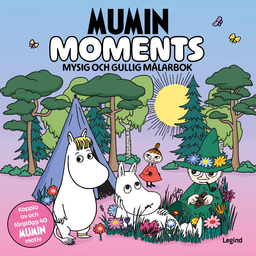 Mumin Moments - Mysig och gullig Cozy Coloring m&aring;larbok