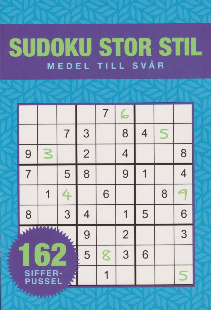 Sudoku Stor stil - Medel till sv&aring;r