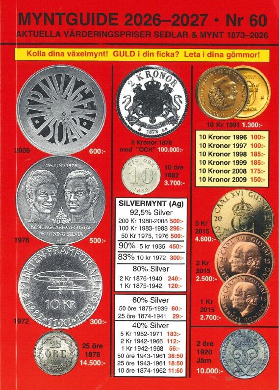 Myntguide nr 60 - 2026-2027 Jubileumsutg&aring;va