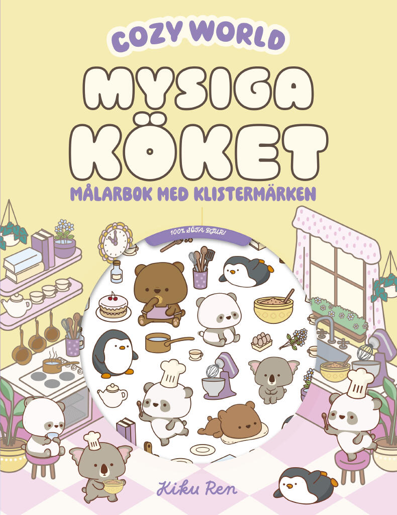 Mysiga k&ouml;ket - M&aring;larbok med klisterm&auml;rken