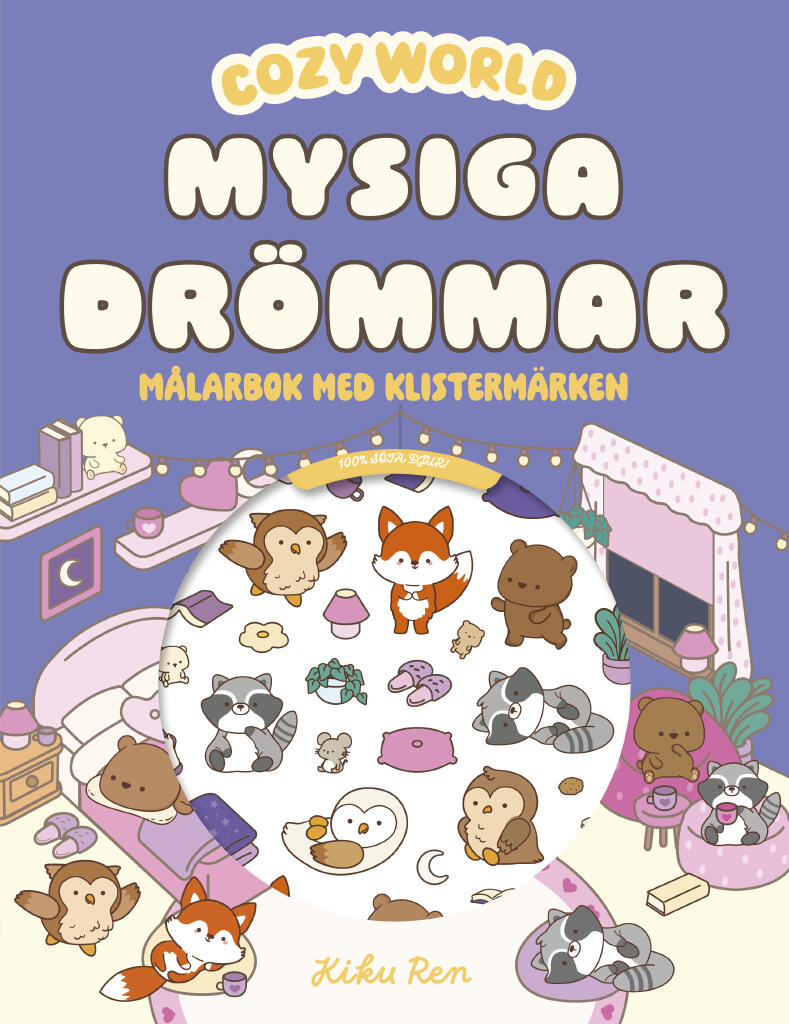 Mysiga dr&ouml;mmar - M&aring;larbok med klisterm&auml;rken