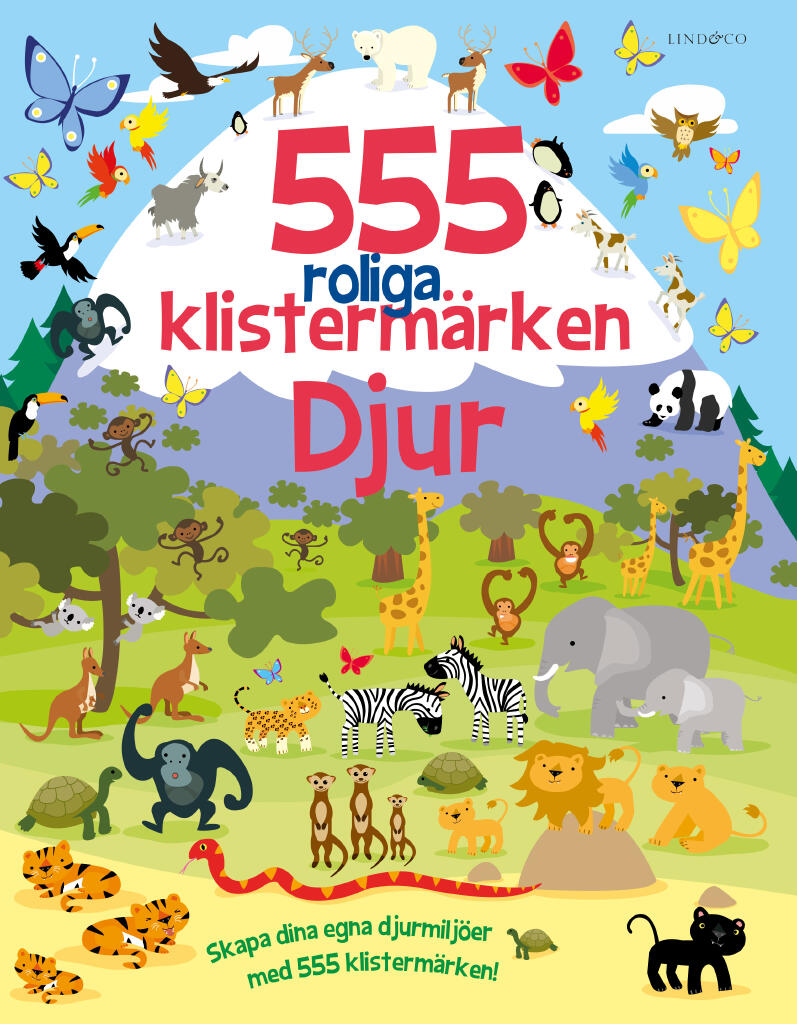 555 roliga klisterm&auml;rken. Djur