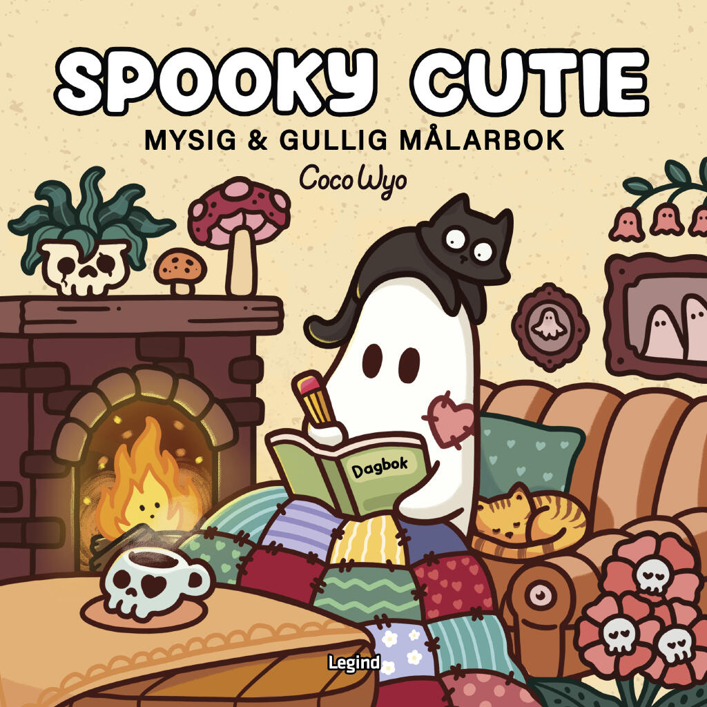 Spooky Cutie : Mysig och gullig Cozy Coloring m&aring;larbok fr&aring;n Coco Wyo