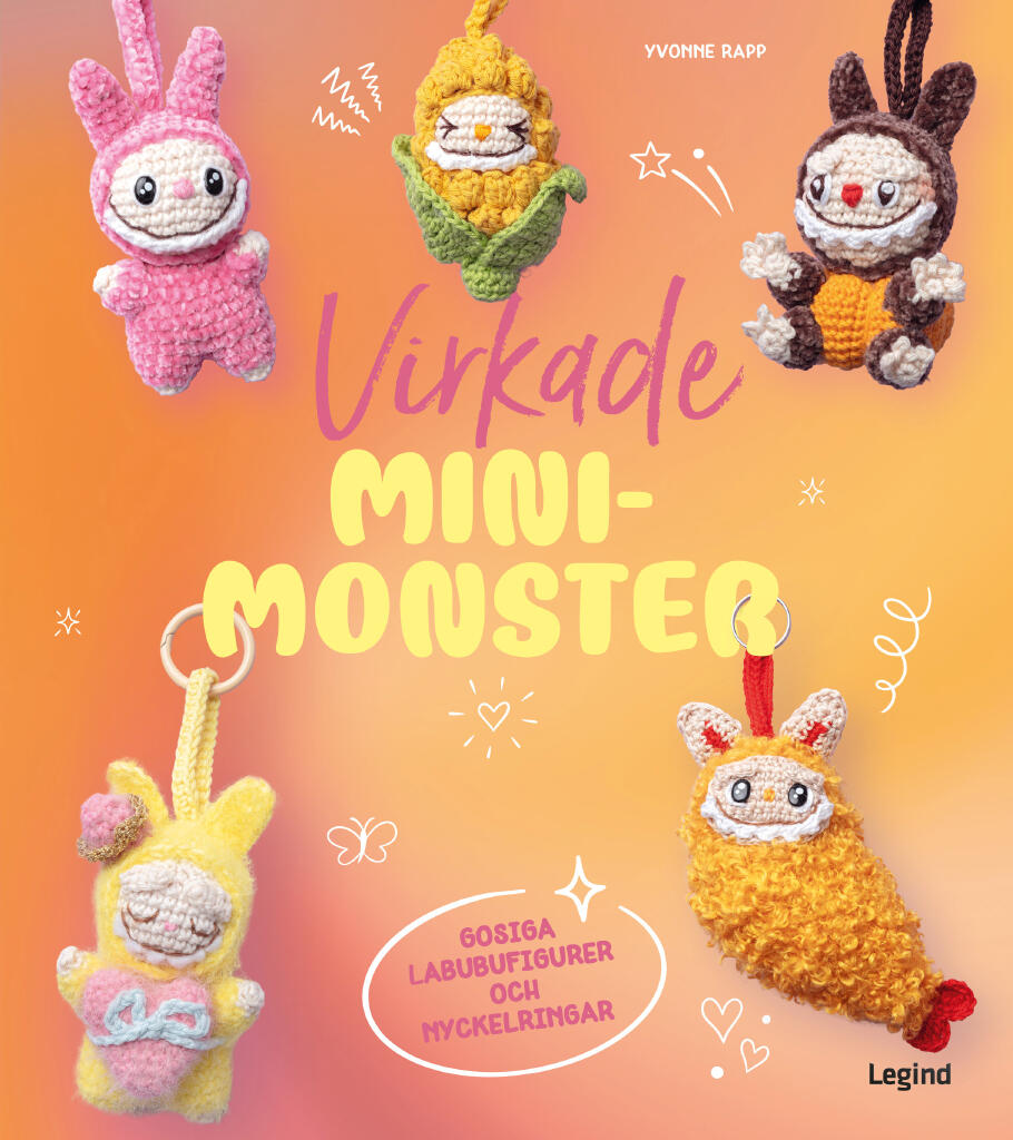 Virka dina egna monster : Labubu minifigurer och nyckelringar