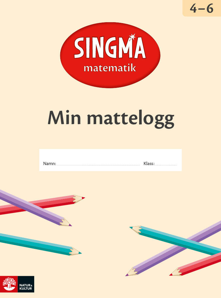 Singma matematik &aring;k 4-6 Min mattelogg  (10-pack