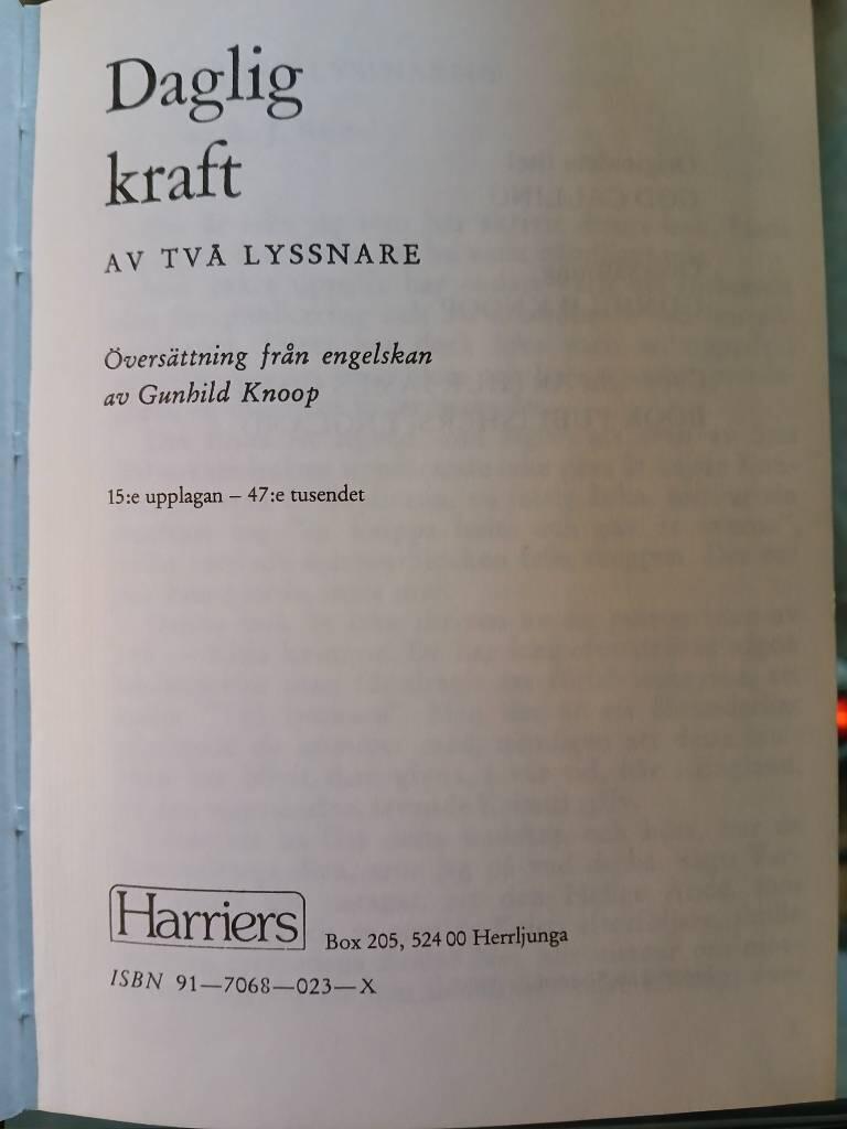 Daglig kraft
