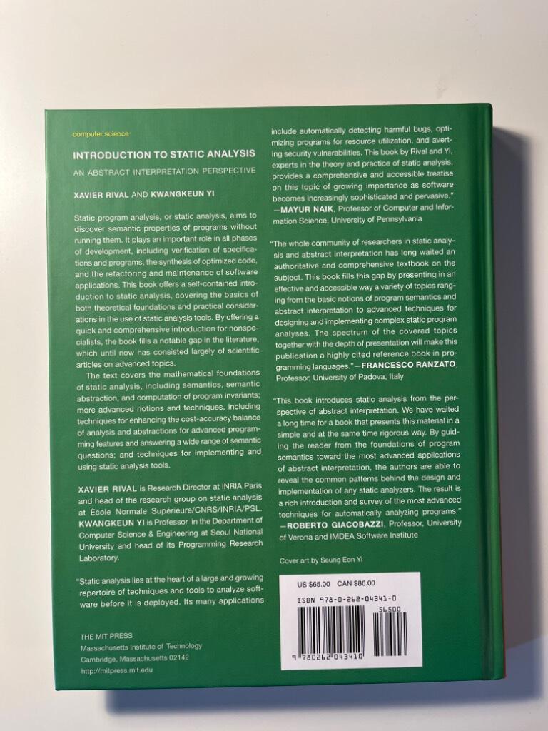 Introduction to static analysis - an abstract interpretation perspective