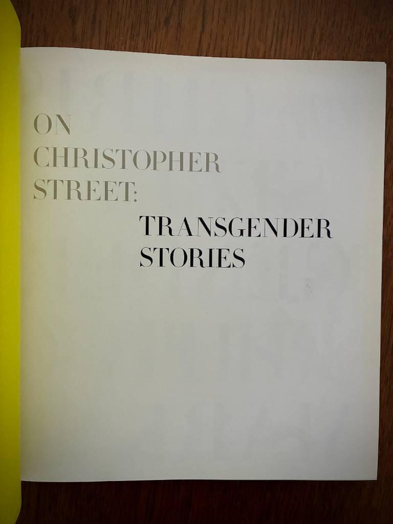 On Christopher Street - transgender stories