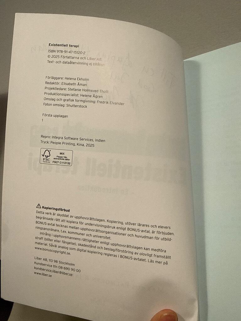 Existentiell terapi - en introduktion
