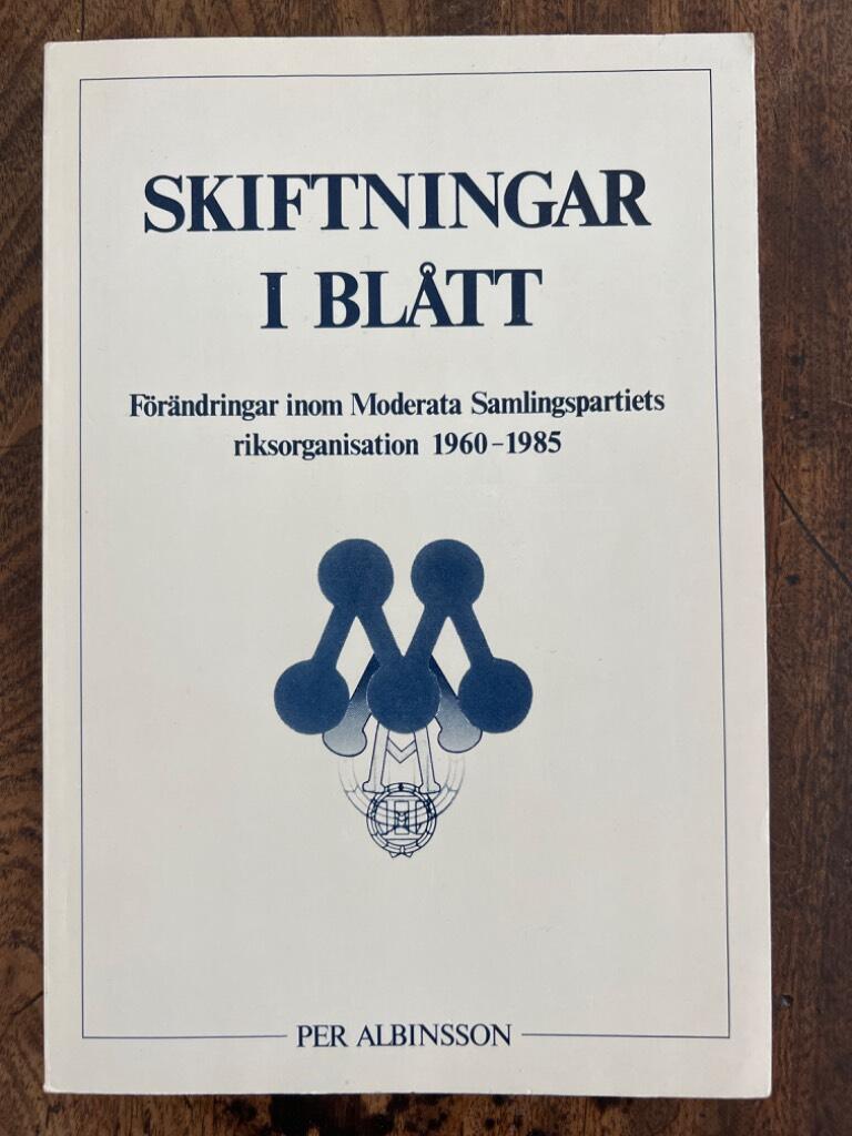 Skiftningar i blått : förändringar inom Moderata samlingspartiets riksorganisation 1960-1985