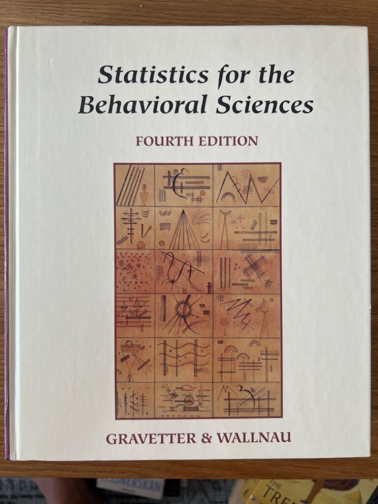 Statistics for the behavioral sciences - a first course for students of psychology and education