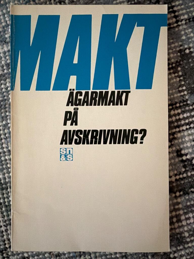 &Auml;garmakt p&aring; avskrivning?