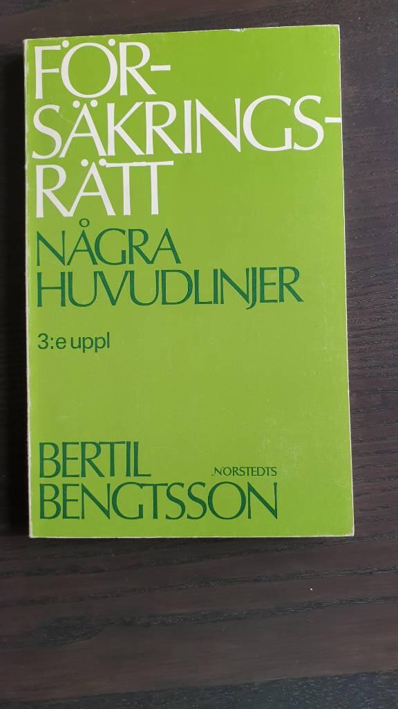 F&ouml;rs&auml;kringsr&auml;tt : n&aring;gra huvudlinjer
