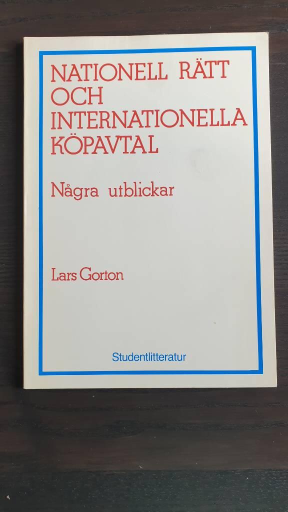 Nationell rätt och internationella köpavtal : några utblickar