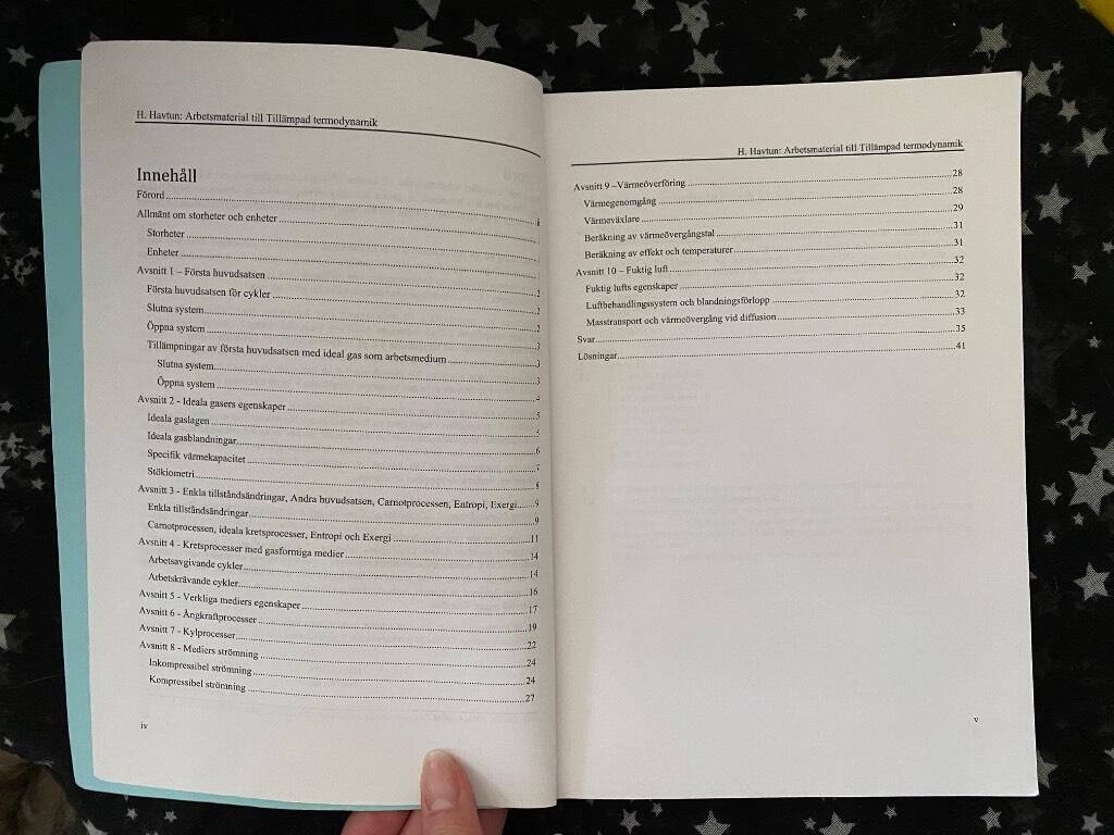 Arbetsmaterial till Till&auml;mpad termodynamik