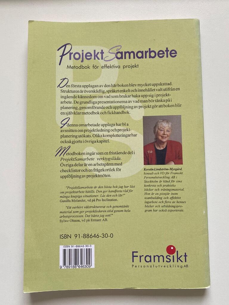 Projektsamarbete : metodbok f&ouml;r effektiva projekt