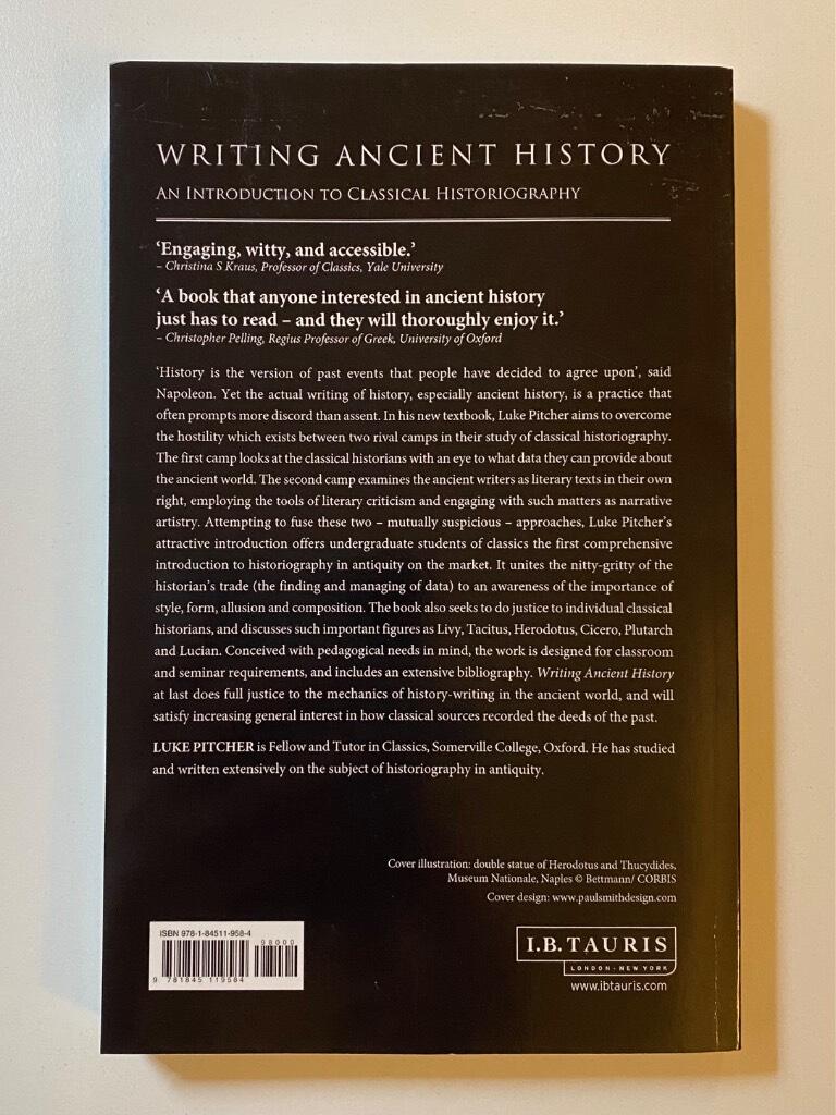 Writing ancient history - an introduction to classical historiography