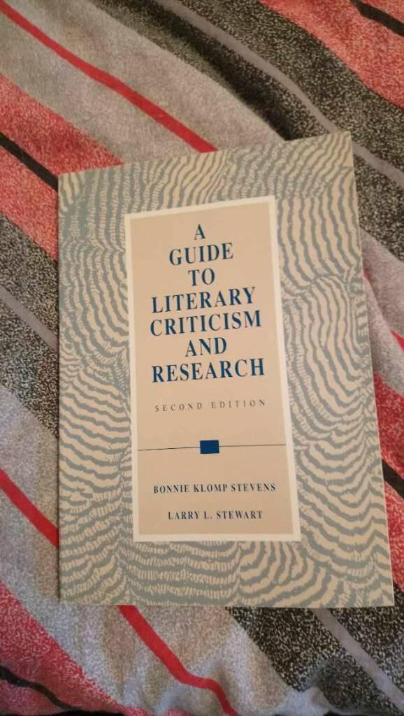 A guide to literary criticism and research