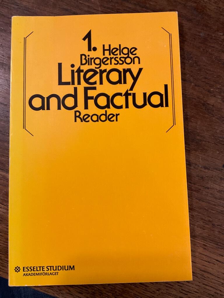 Literary and factual