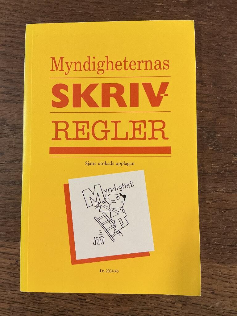 Myndigheternas skrivregler