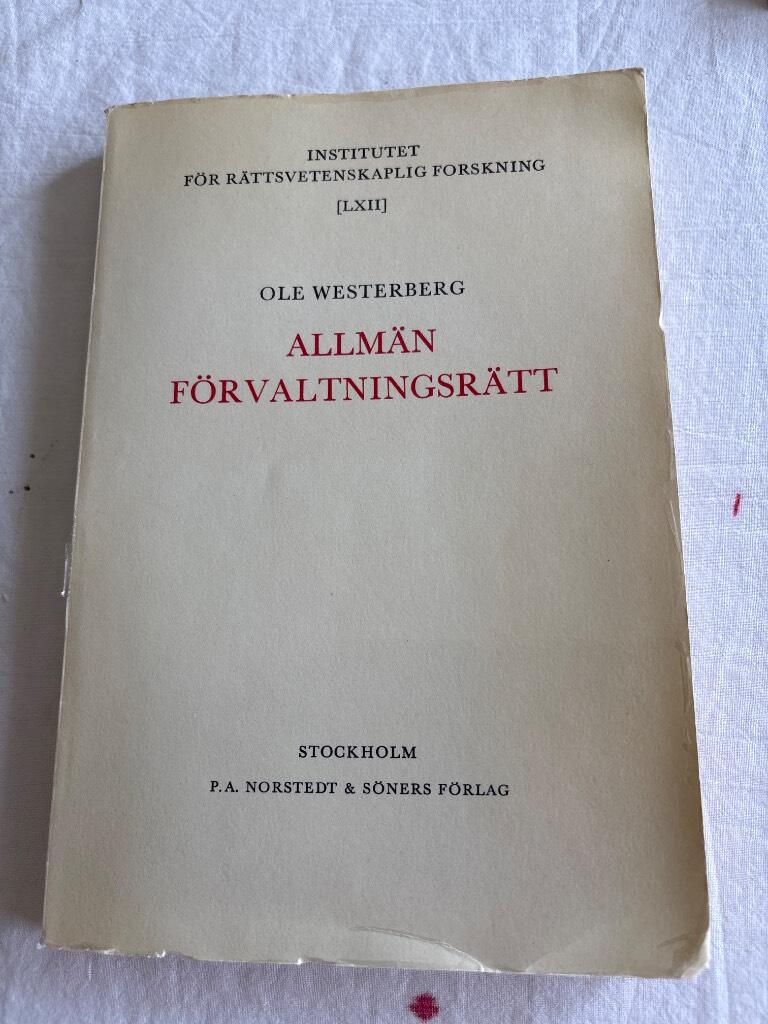 Allm&auml;n f&ouml;rvaltningsr&auml;tt