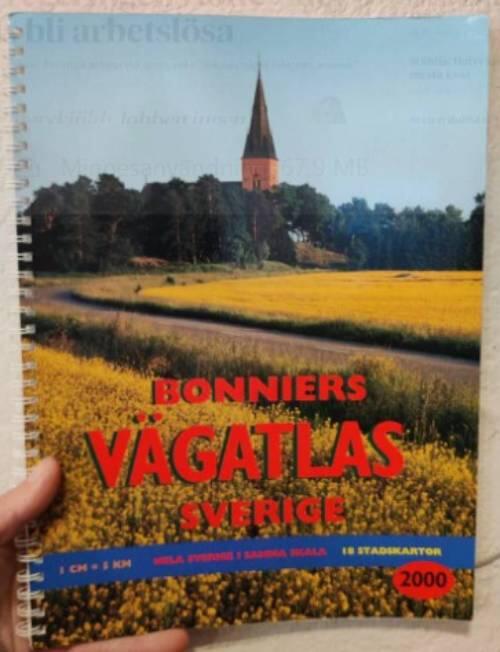 Bonniers v&auml;gatlas Sverige