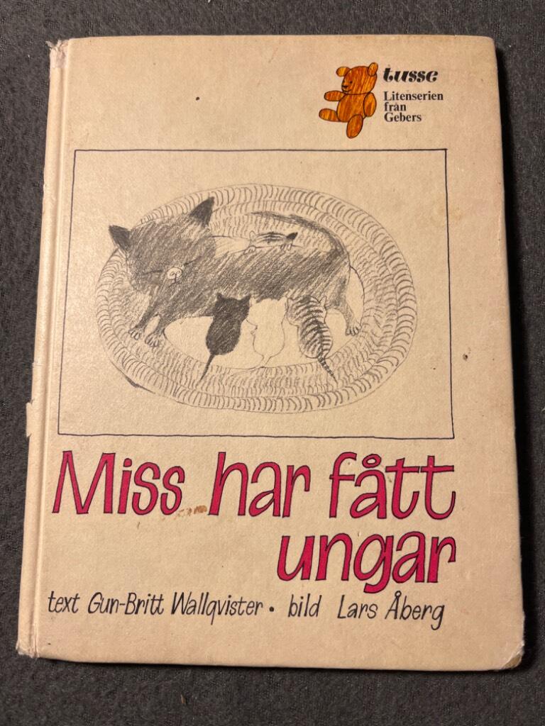 Min katt : Miss har f&aring;tt ungar