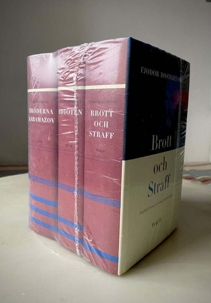 Brott och Straff, Br&ouml;derna Karamazov & Idioten (3 plastade volymer)
