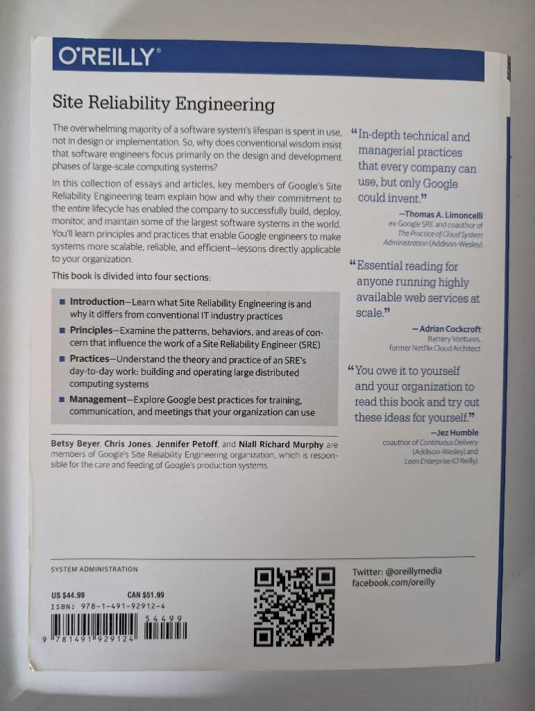 Site Reliability Engineering
