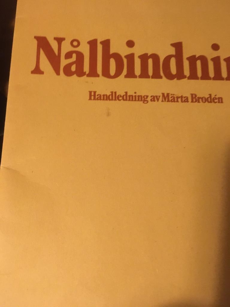 N&aring;lbindning : handledning