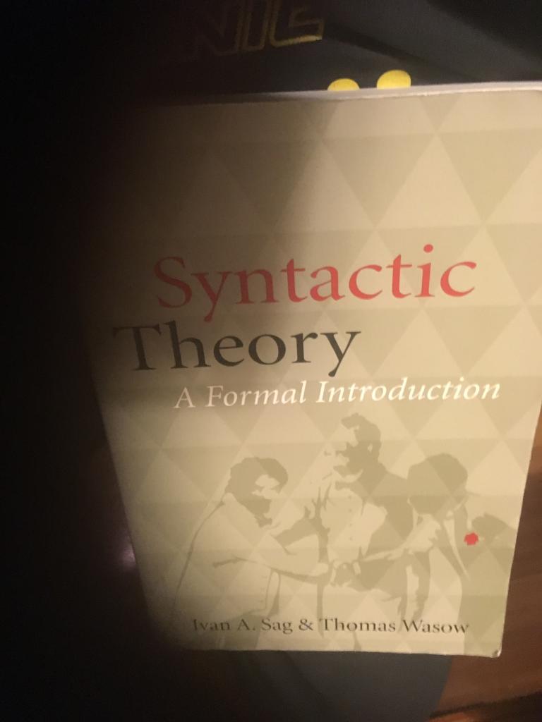 Syntactic theory : a formal introduction