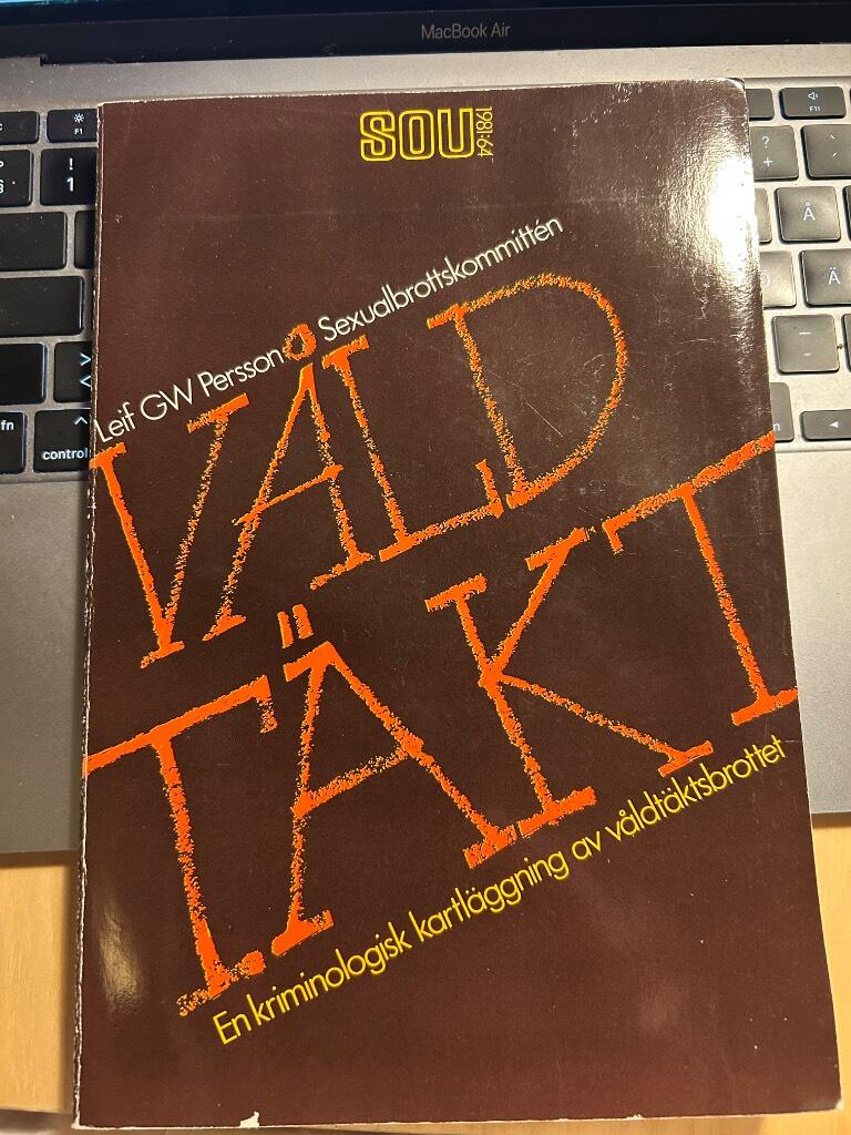 V&aring;ldt&auml;kt [Elektronisk resurs] : en kriminologisk kartl&auml;ggning av v&aring;ldt&auml;ktsbrottet : rapport