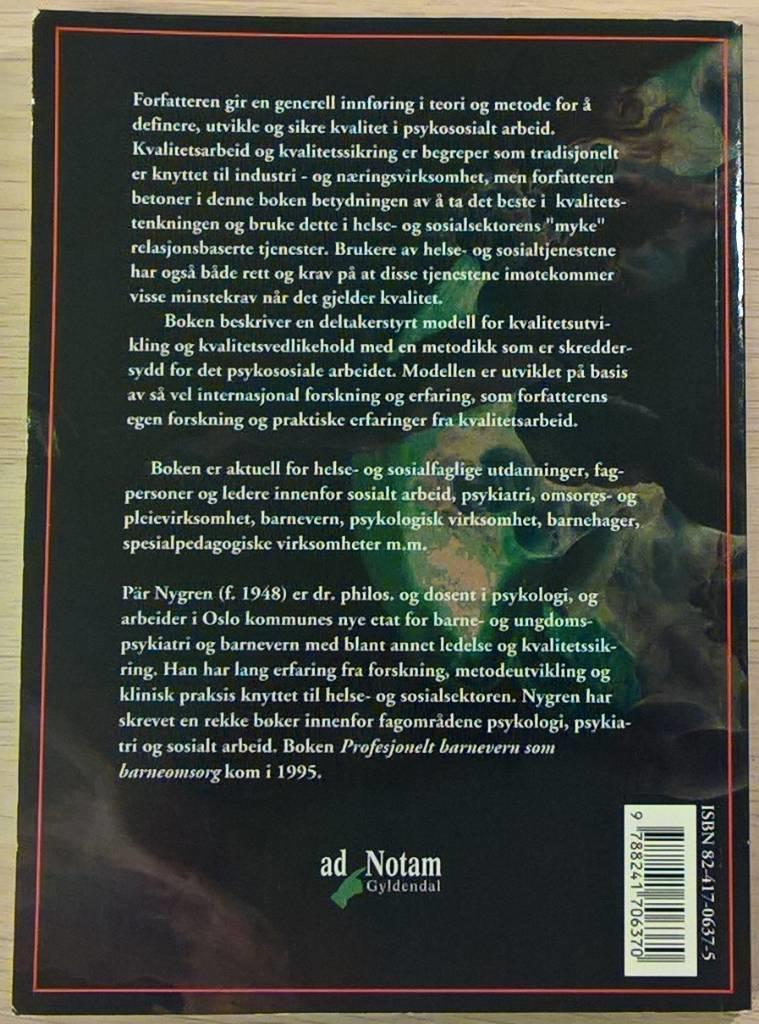 Utvikling og kvalitet i psykososialt arbeid